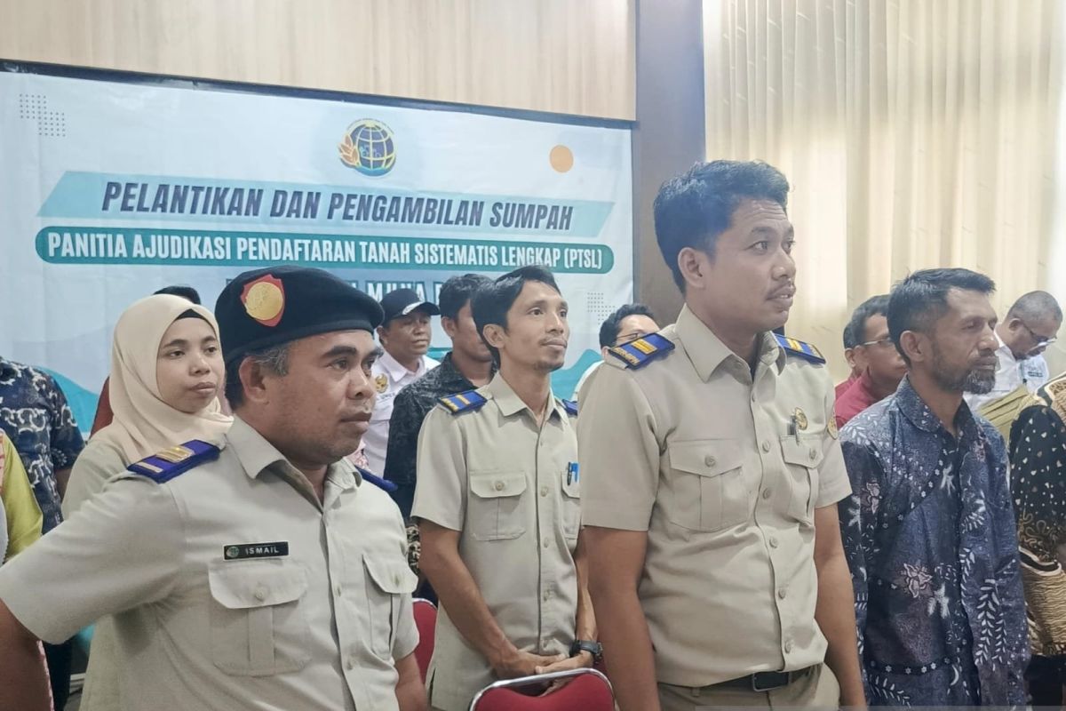 BPN Mubar lanitk panitia Ajudikasi Program PTSL 1.500 bidang tanah Tahun 2025