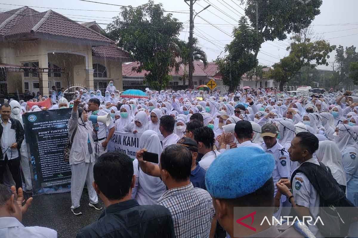 Seribuan tenaga kesehatan di Aceh Selatan tuntut diangkat jadi PPPK