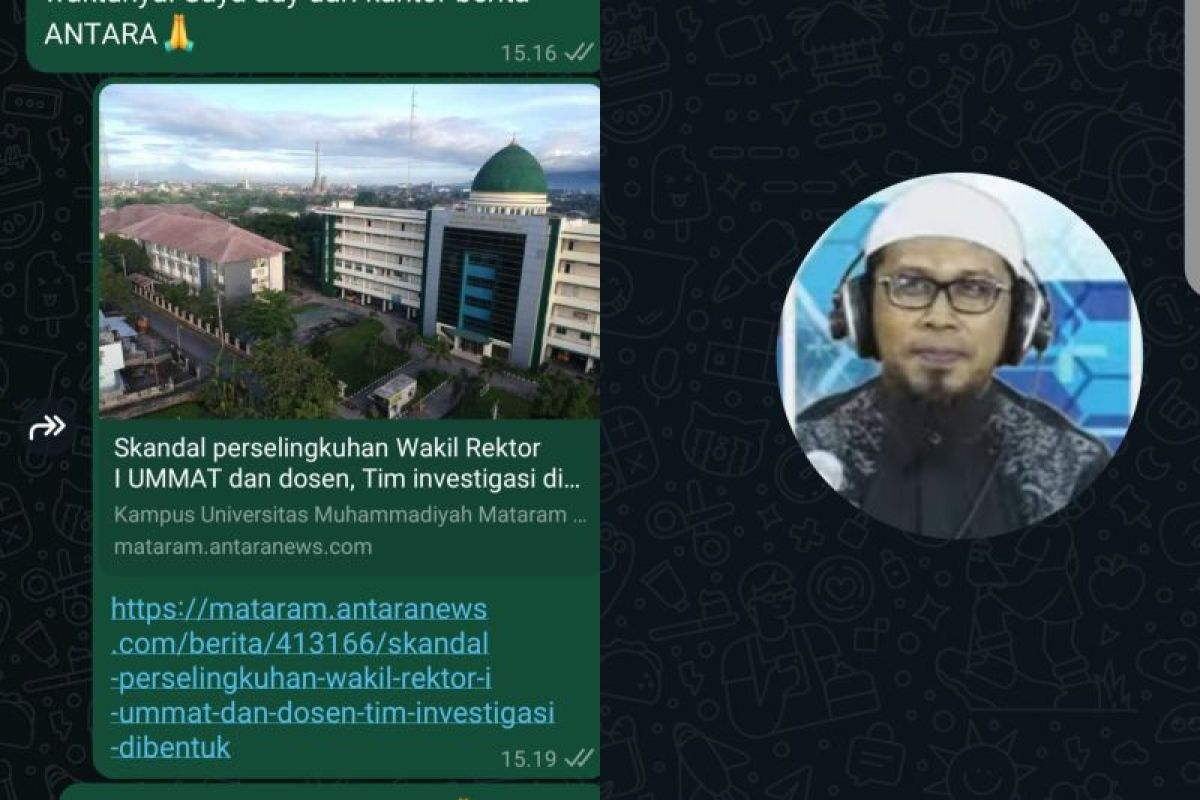 Wakil Rektor I UMMAT enggan jawab soal skandal perselingkuhannya