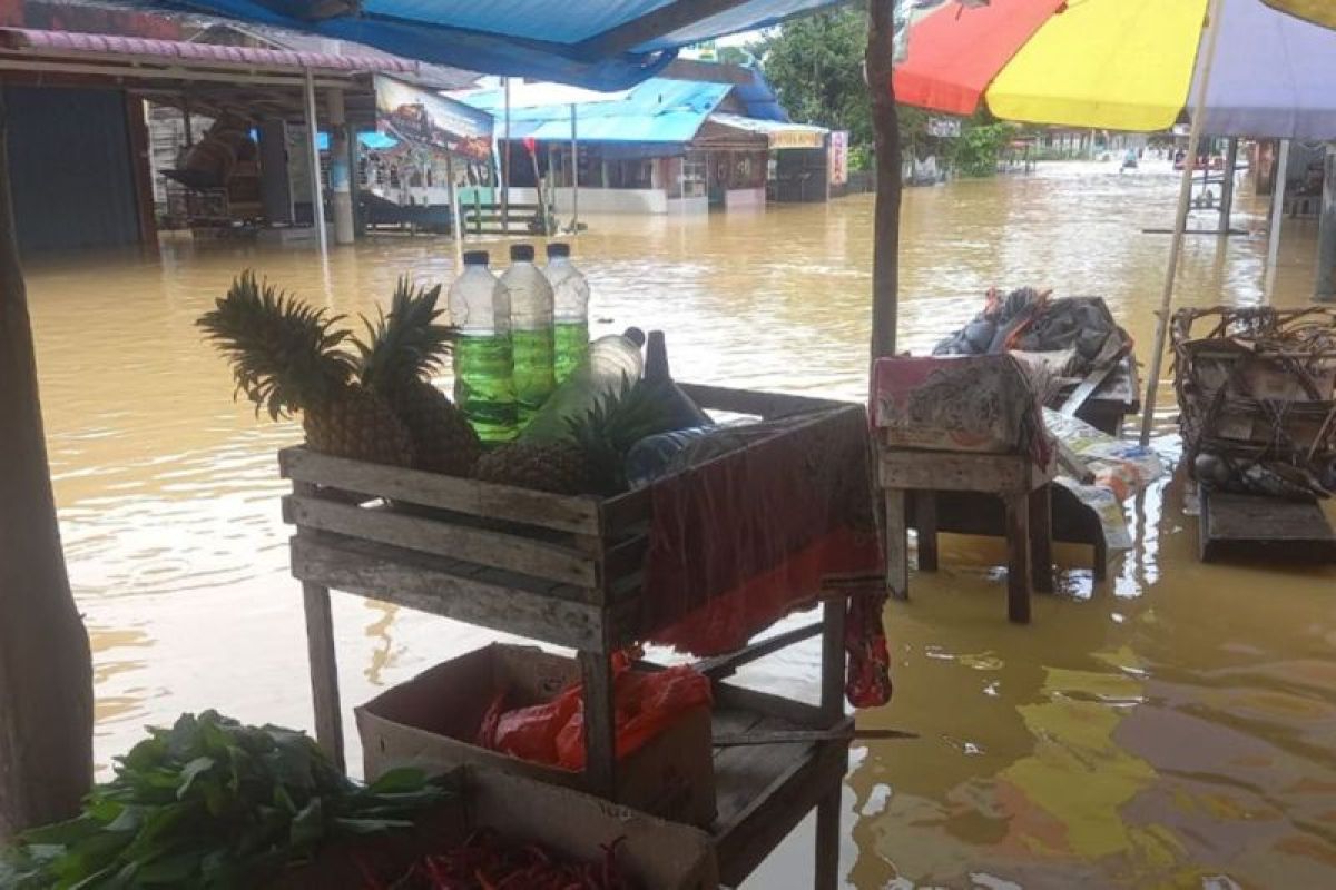 Banjir rendam lima desa di Kabupaten Kampar Riau