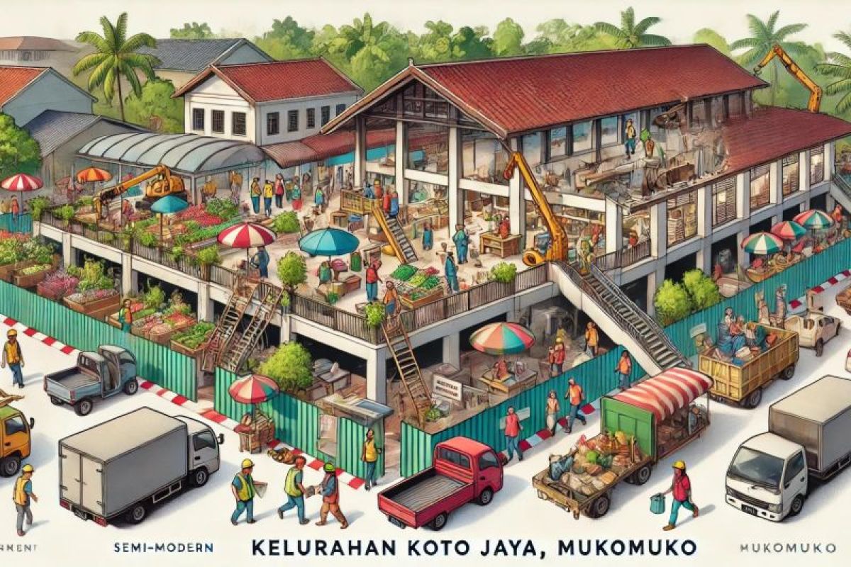 Pasar semimodern Mukomuko disulap, siap jadi pasar berfasilitas baru