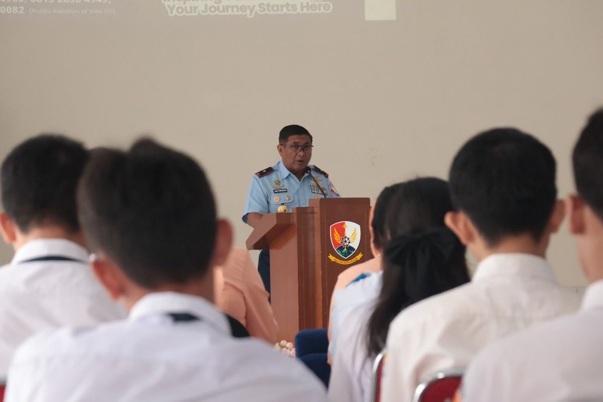 Lanud Sam Ratulangi  sosialisasi PPDB SMA Pradita Dirgantara