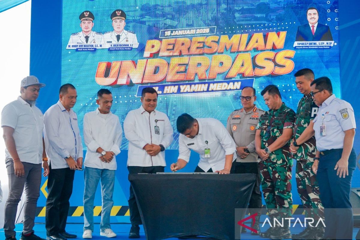 Wali Kota Medan resmikan underpass  gunakan APBD sebesar Rp163 miliar