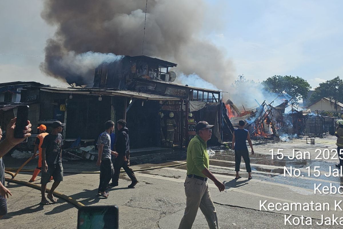 Kebakaran di Kemayoran Gempol Jakpus akibat arus pendek listrik