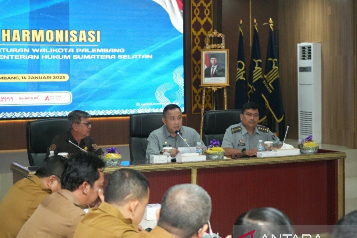 Kanwil Kemenkum Sumsel proses harmonisasi 5 Raperda Palembang