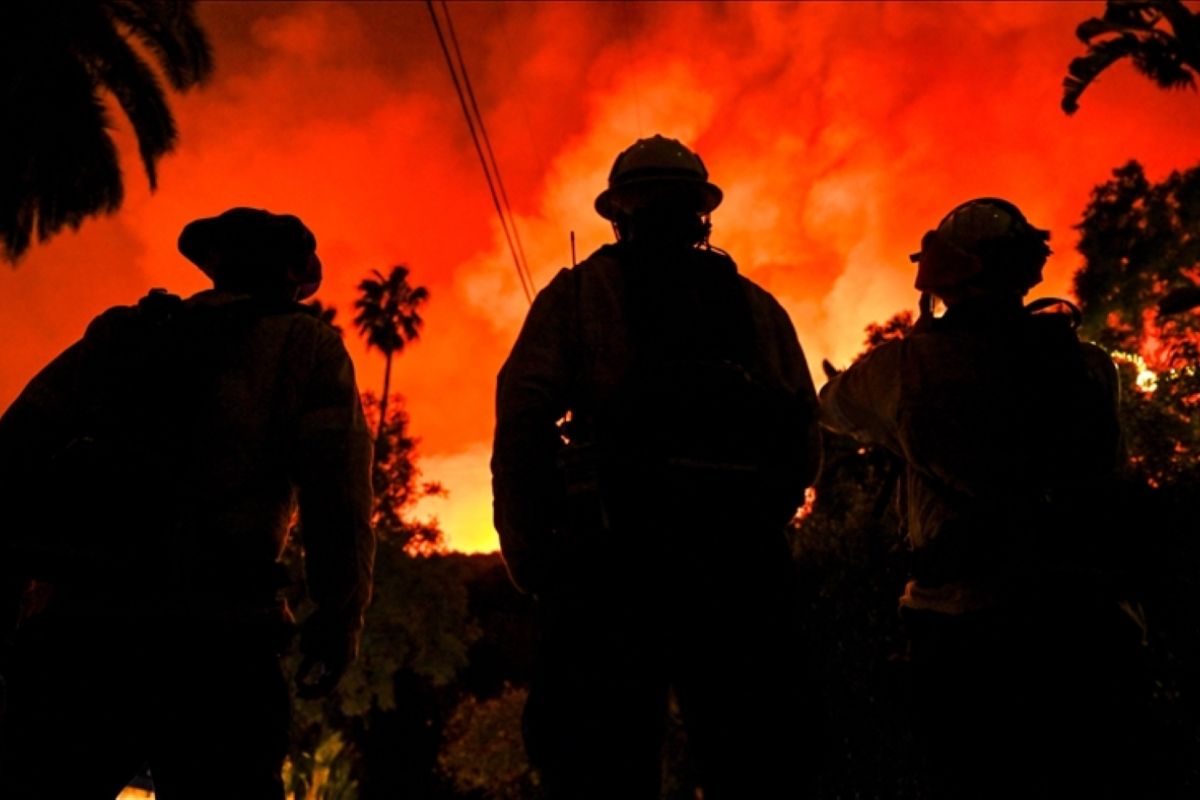 Puluhan orang ditangkap selama kebakaran hutan di Los Angeles