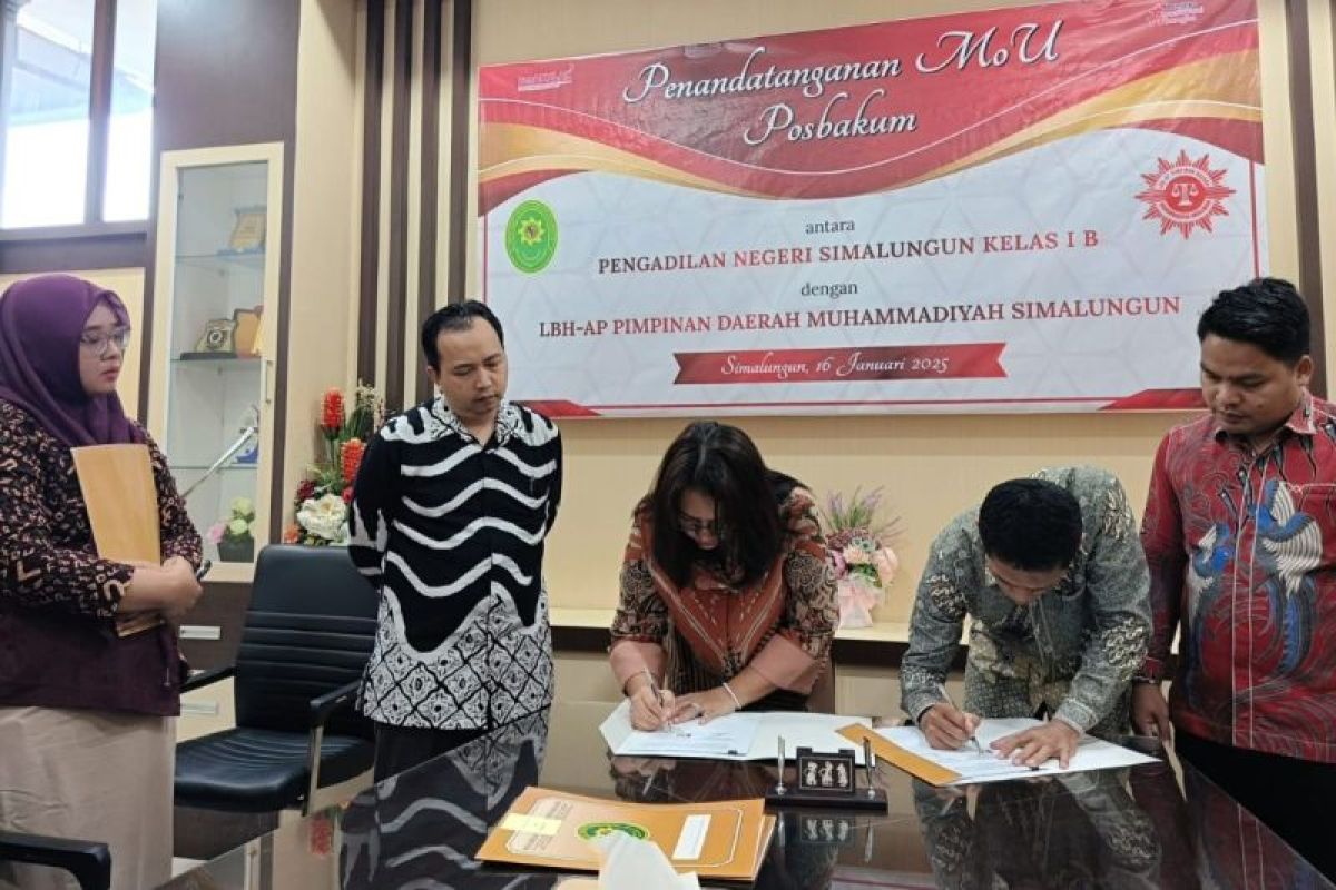 PN Simalungun dan LBH Advokasi Publik Muhammadiyah tandatangani MoU ini