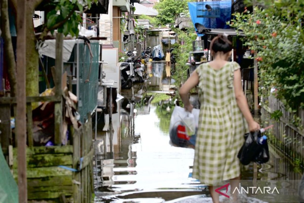 114 titik banjir di Banjarmasin selama kurun dua pekan