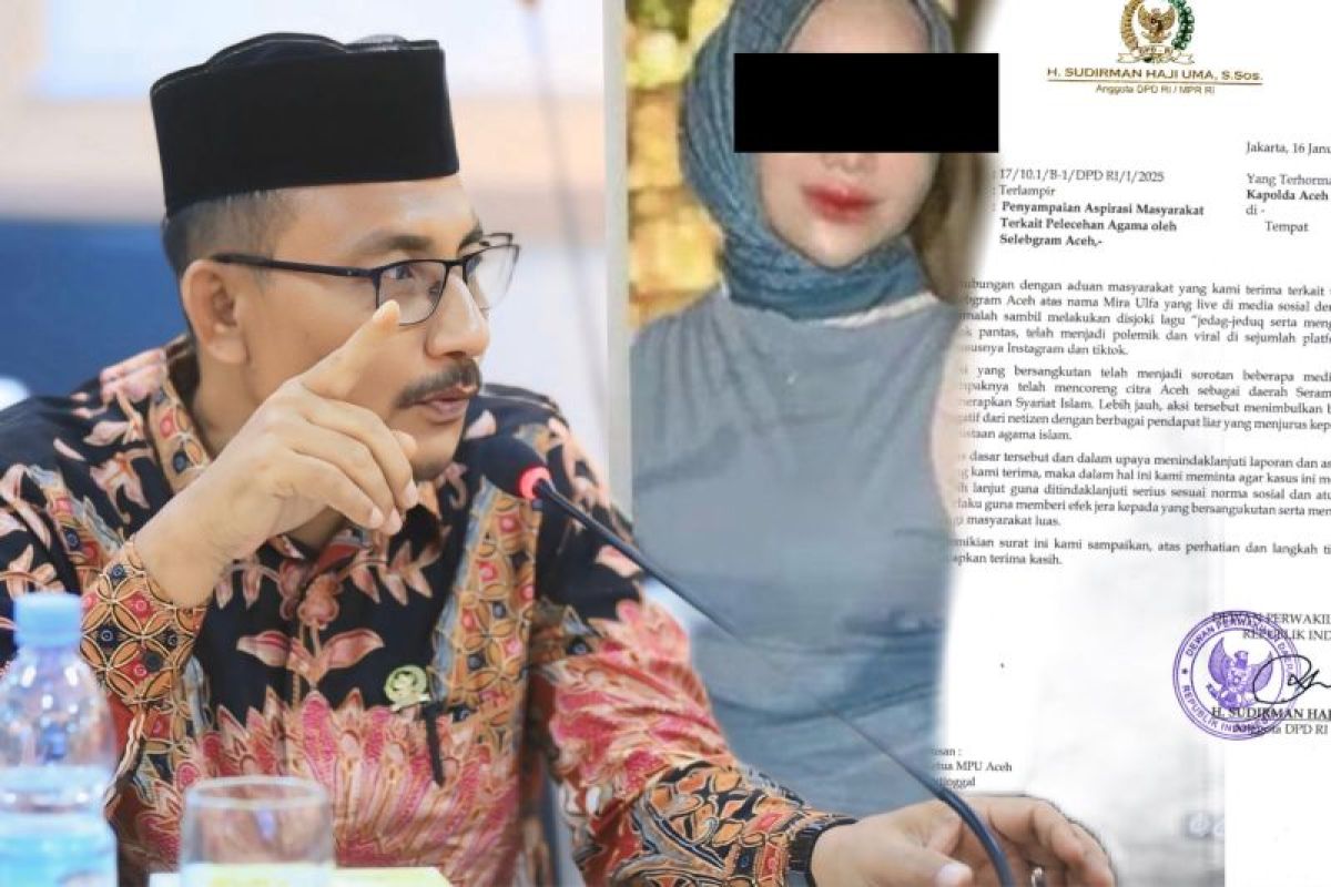 Senator Haji Uma surati MPU dan Polda Aceh soal dugaan penistaan agama di medsos