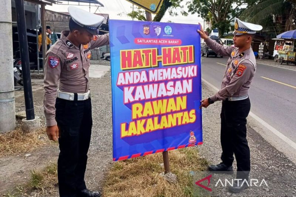 Polres Aceh Barat tingkatkan sosialisasi keselamatan berlalu-lintas