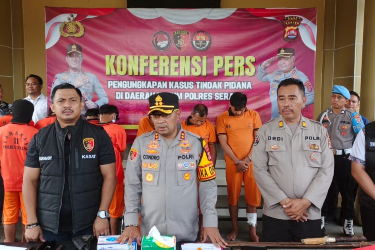 Polres Serang tangkap dua pelaku tawuran yang sebabkan satu orang tewas