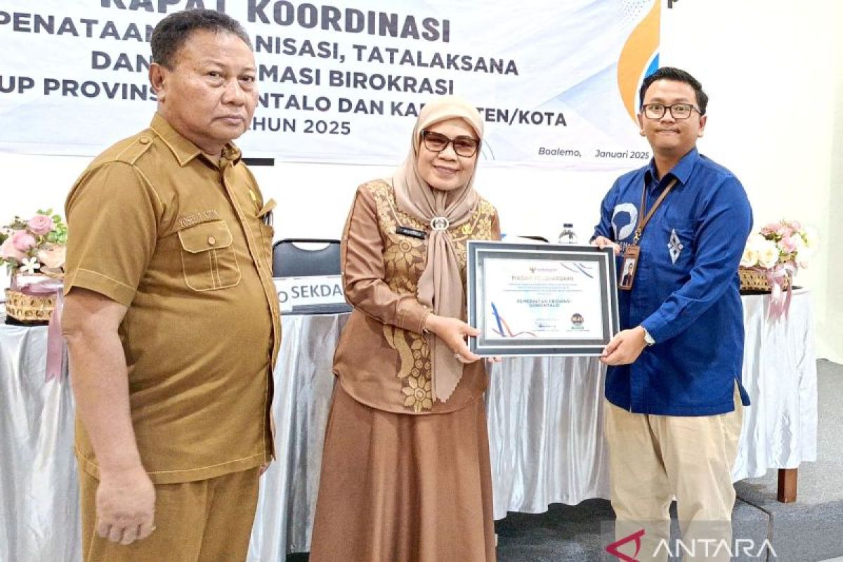 Pemprov Gorontalo raih zona hijau pelayanan publik dari Ombudsman