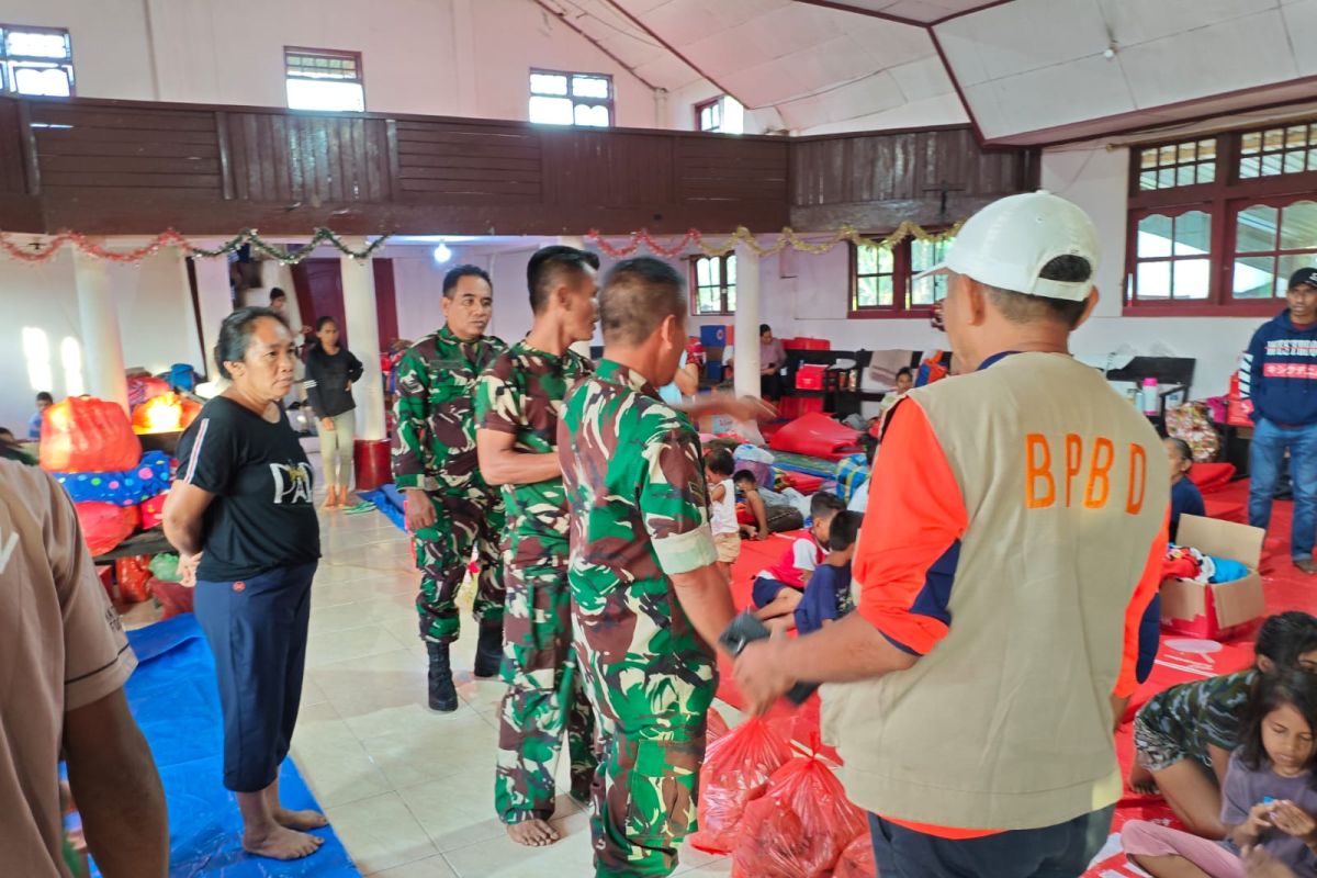 BPBD Halbar: 255 jiwa berada di titik pengungsian erupsi Gunung Ibu