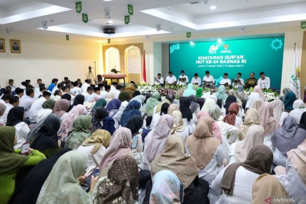 Badan Amil Zakat Nasional RI gelar syukuran dan Khataman Al Quran peringati HUT ke-24