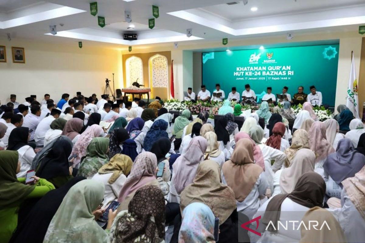 Baznas RI gelar syukuran dan Khataman Al Quran peringati HUT ke-24