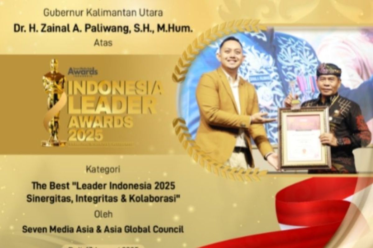 Gubernur Zainal Berhasil Raih Penghargaan The Best Leader Indonesia 2025