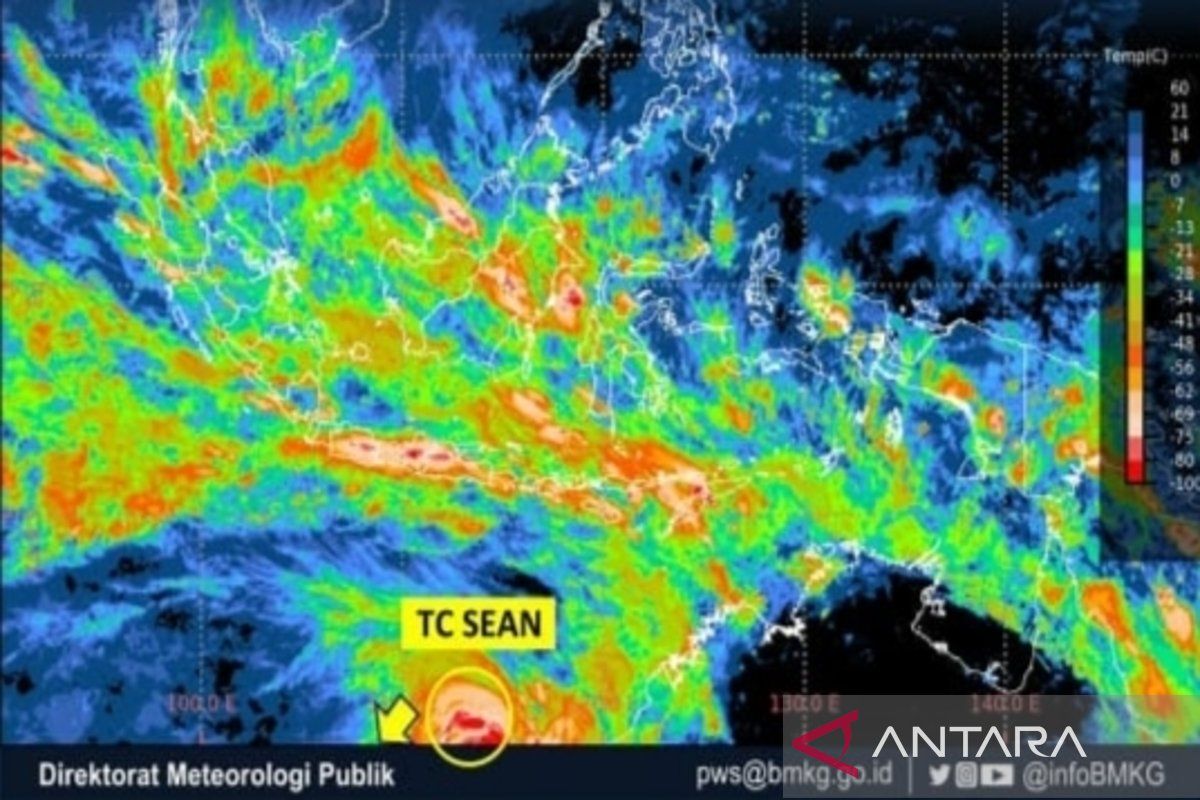 BBMKG: Siklon Tropis Sean picu hujan sedang -lebat di sejumlah daerah