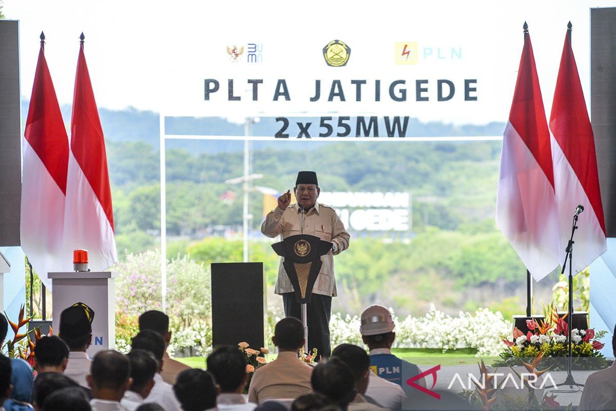 Prabowo sebut peresmian proyek kelistrikan 3,2 GW bagian kerja Jokowi