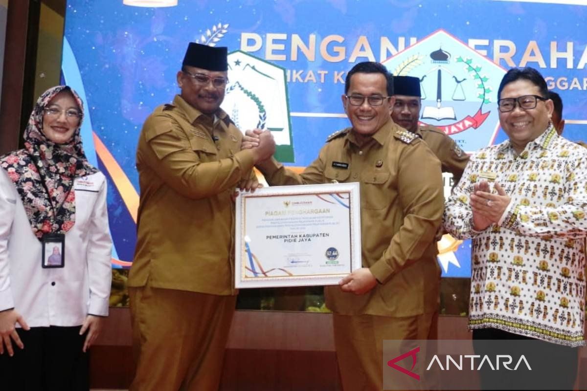 Pemkab Pidie Jaya raih peringkat 1 predikat kepatuhan pelayanan publik 2024