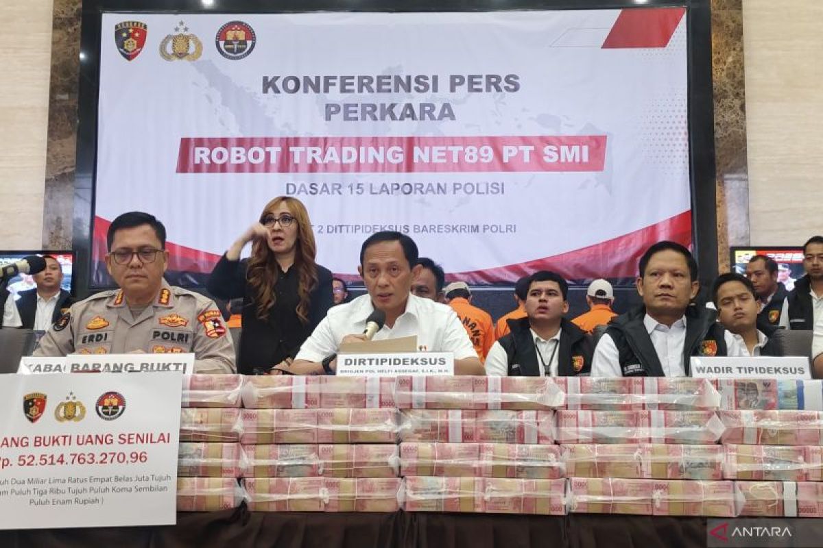 Polri sita aset triliunan rupiah pada kasus robot trading Net89