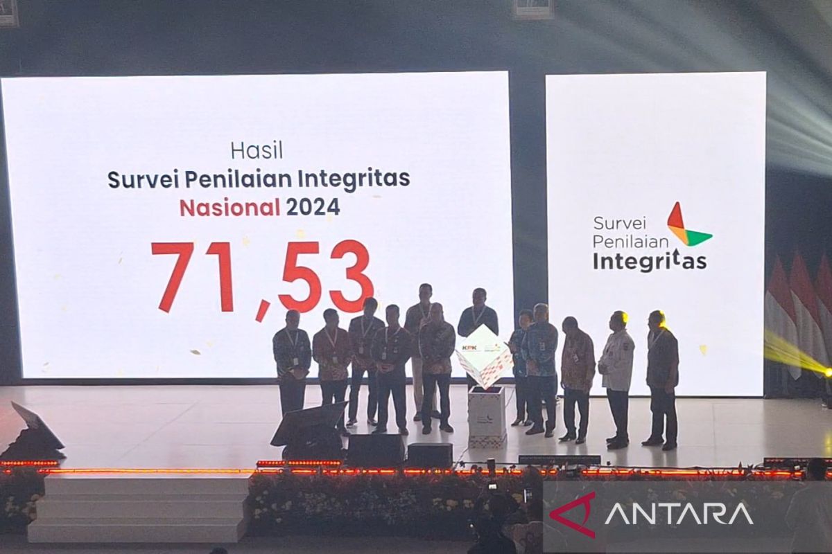 KPK sebut Indeks Integritas Nasional 2024 naik jadi 71,53