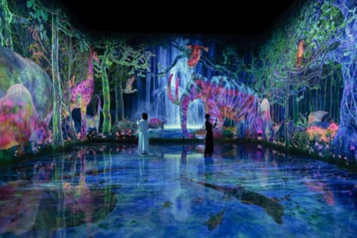 teamLab Planets TOKYO Reveals Entirety of the Newly Expanded Area, Featuring “Catching and Collecting Forest” and “Athletics Forest”. Opening January 22