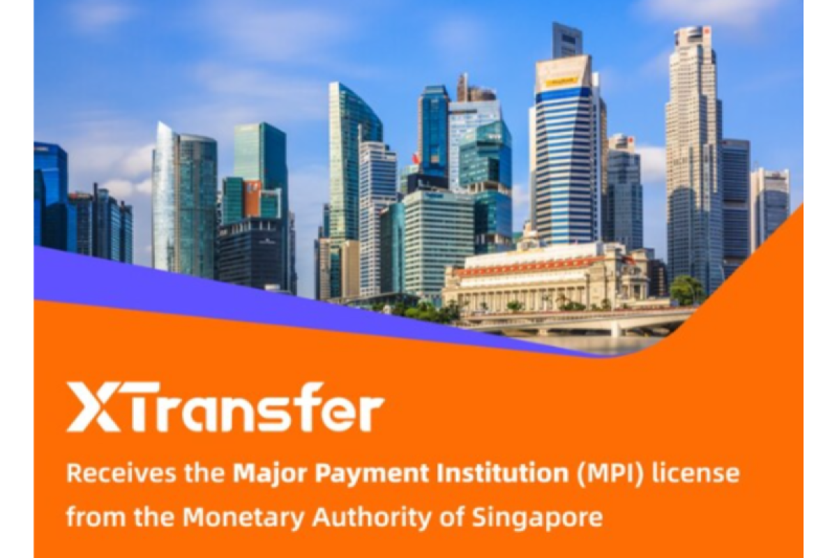 XTransfer Officially Receives MPI License from the Monetary Authority of Singapore