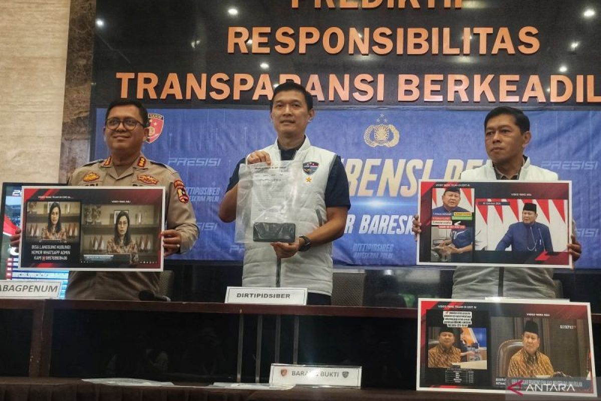 Polri tangkap pelaku video deepfake atasnamakan pejabat negara