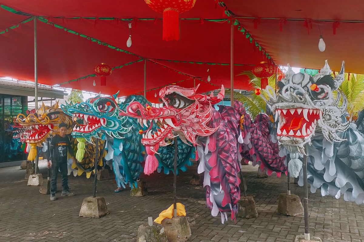 Nine dragon replicas to enliven Cap Go Meh in Singkawang