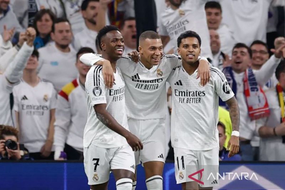 Hasil dan klasemen Liga Champions: Arsenal, Madrid, dan PSG menang