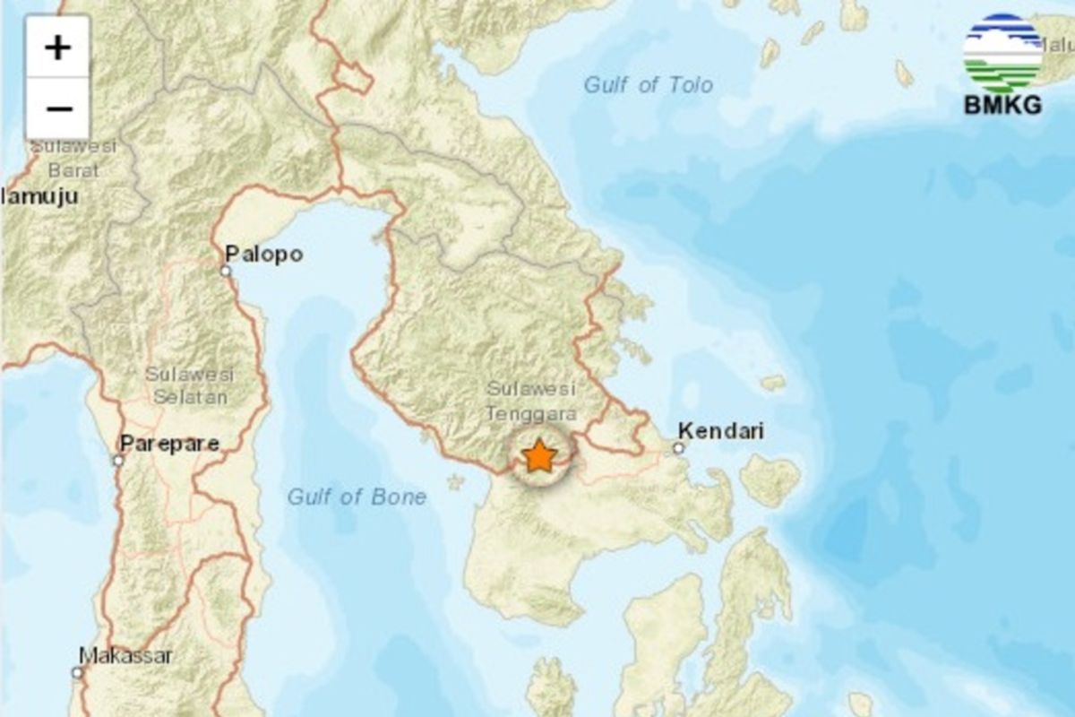 BMKG sebut aktivitas sesar sebabkan gempa bumi empat kali di Kolaka Timur