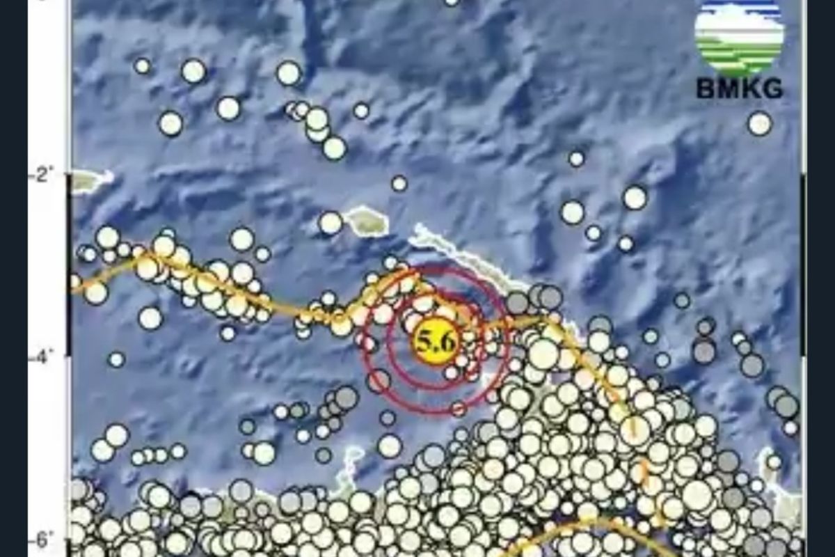 Keerom Papua diguncang gempa magnitudo 5,6