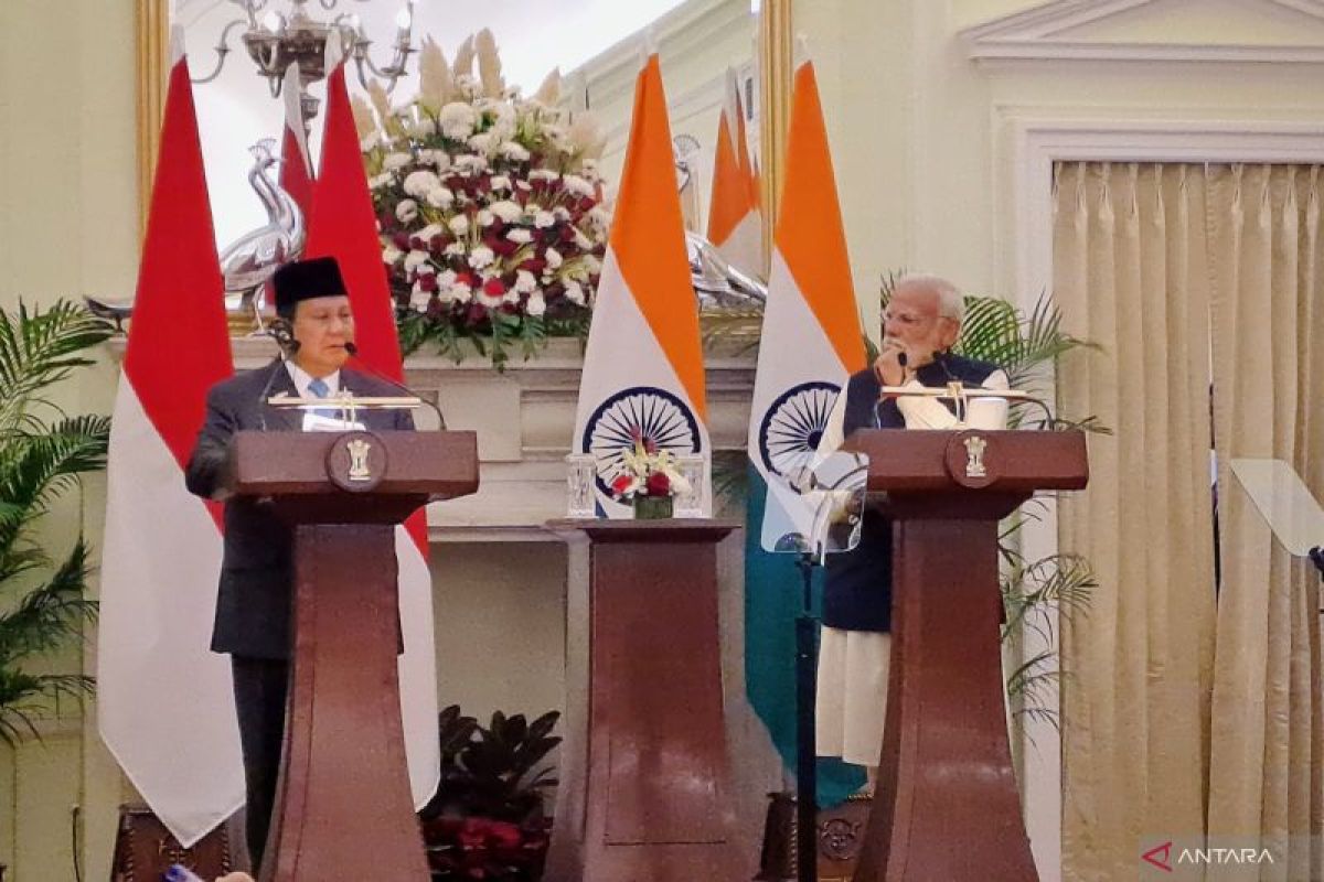 Prabowo: Indonesia buka babak baru tingkatkan kerja sama dengan India