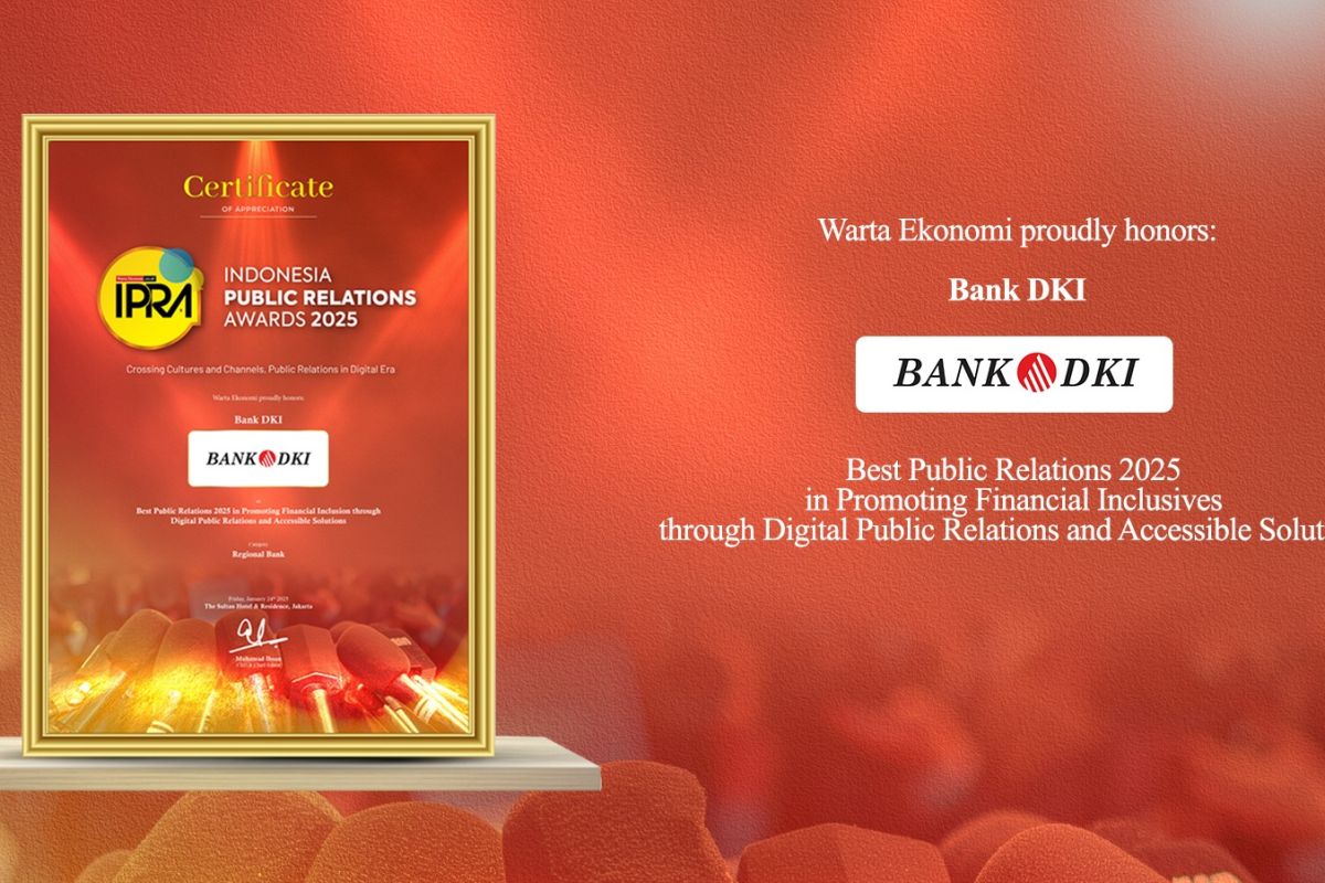 Dorong Inklusi Keuangan Bank DKI Raih Indonesia Public Relations Award 2025