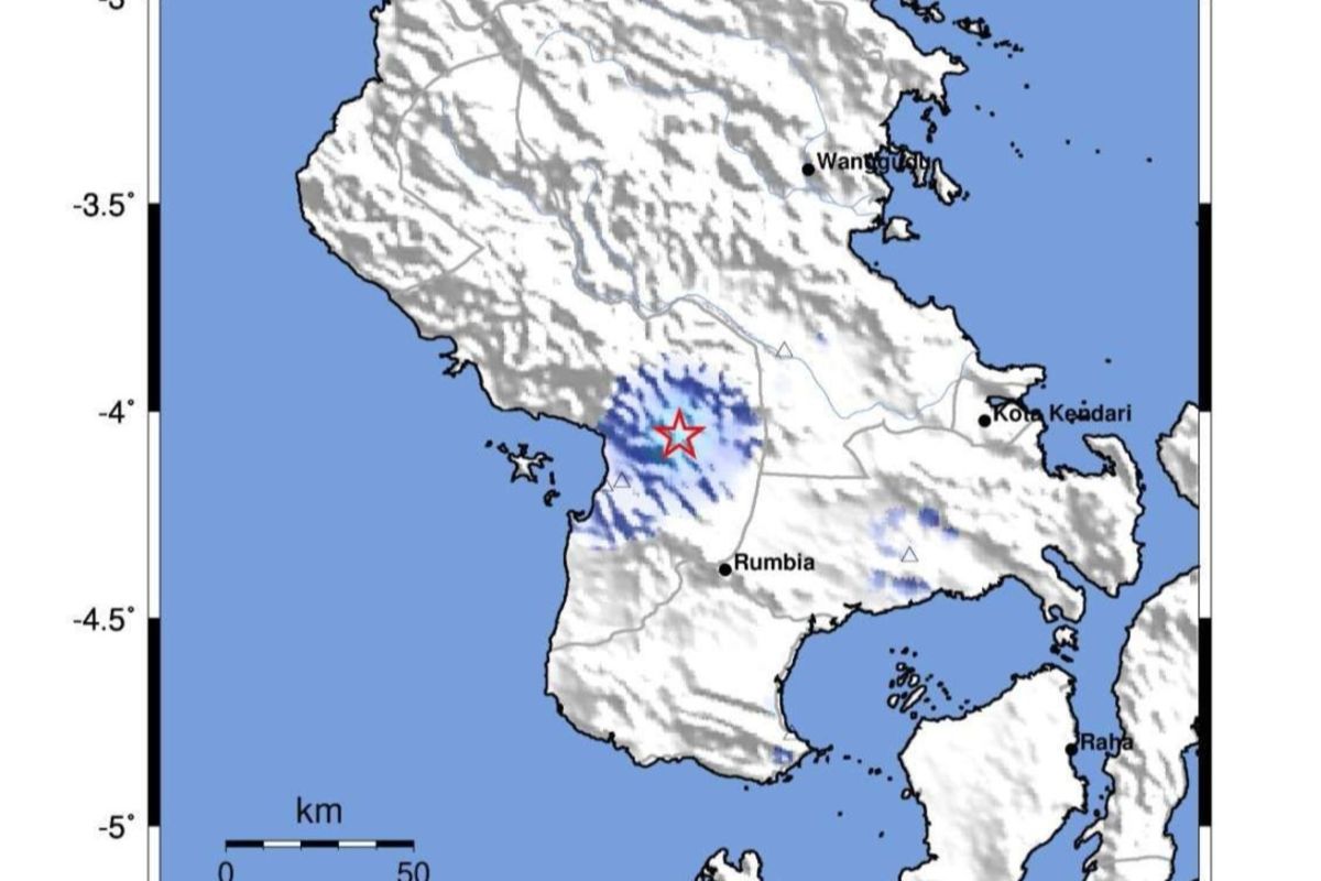 BMKG: Gempa bumi susulan kembali guncang Koltim bermagnitudo 4,2