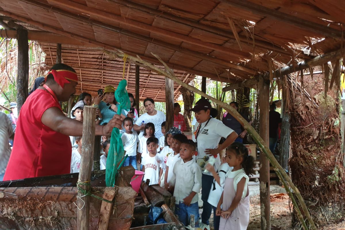 Pertamina AFT Pattimura Ambon edukasi pangan lokal sagu ke siswa