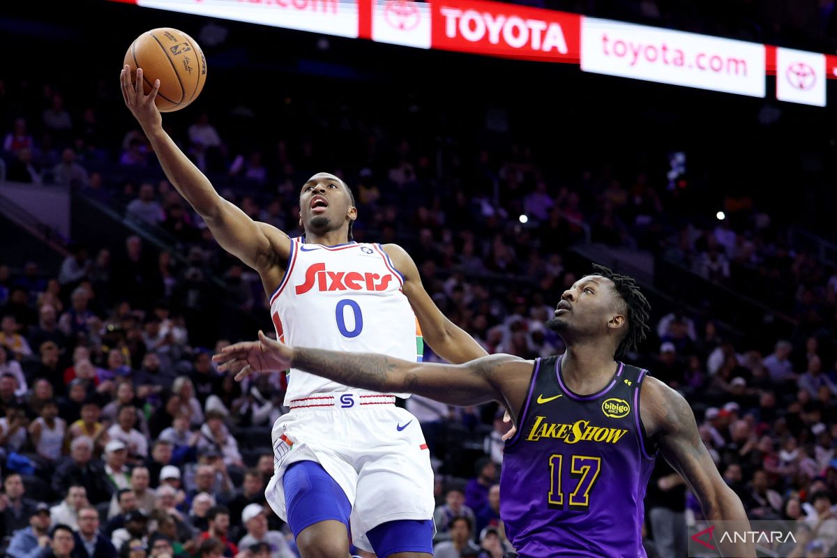 Tyrese Maxey tampil gemilang saat 76ers kalahkan Lakers 118-104