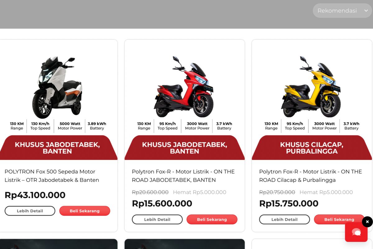 Rayakan Imlek, Polytron beri diskon Rp5 juta khusus motor listrik