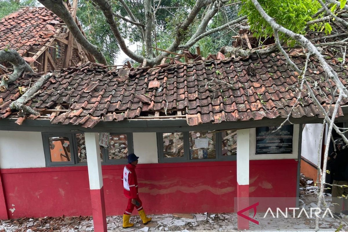 6 siswa di Cianjur terluka akibat pohon tua tumbang timpa ruang kelas