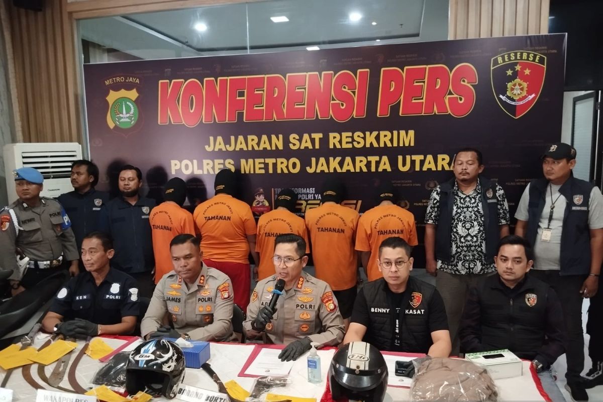 Polisi tangkap lima pelaku begal yang lukai korbannya di Jakarta Utara