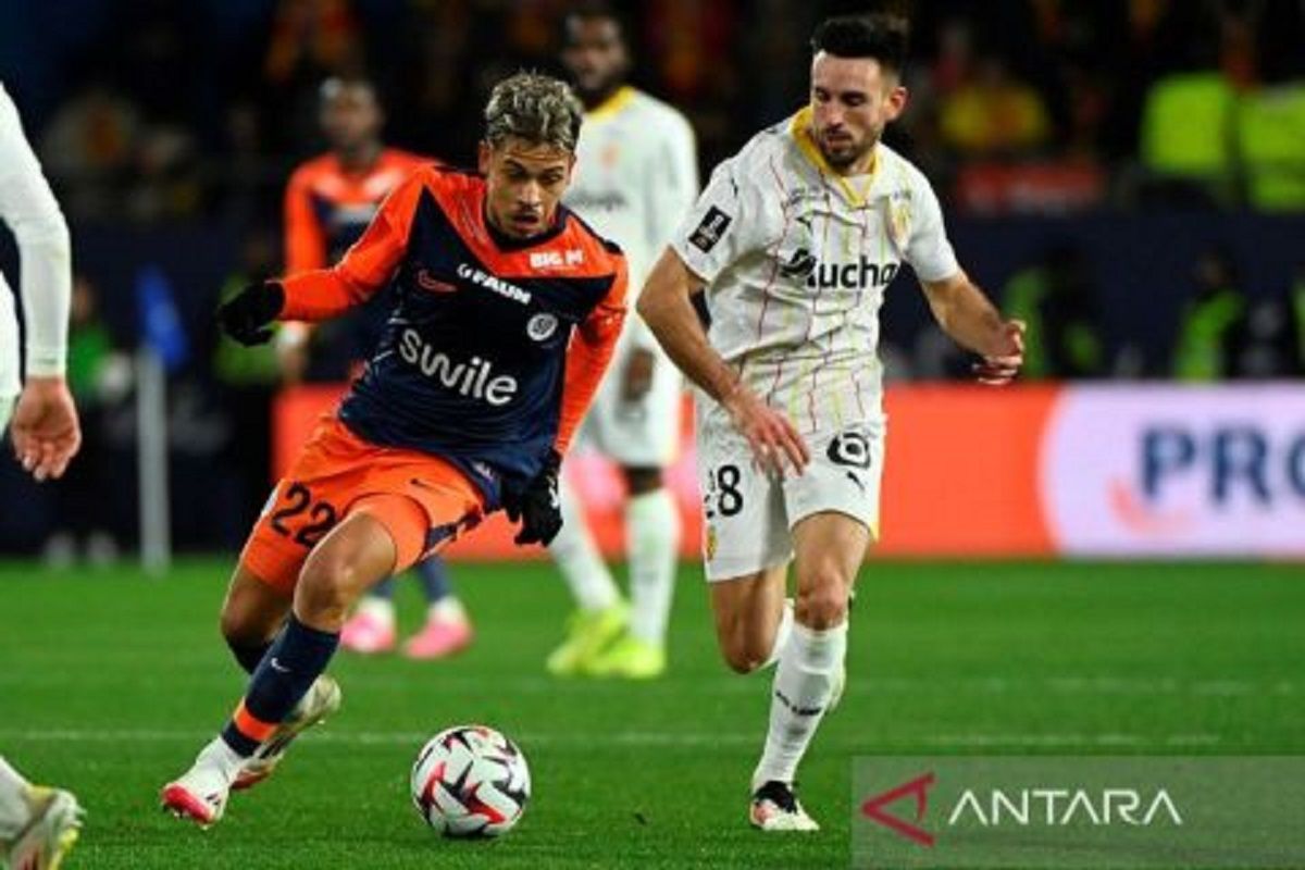 Montpellier tetap di zona degradasi Ligue 1 usai kalah dari tim tamu Lens 0-2