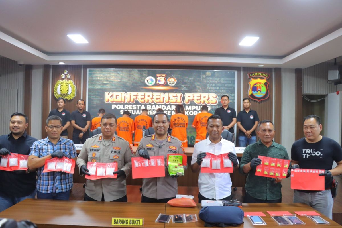 Polresta Bandarlampung mengamankan satu orang yang miliki sabu 2,2 kg