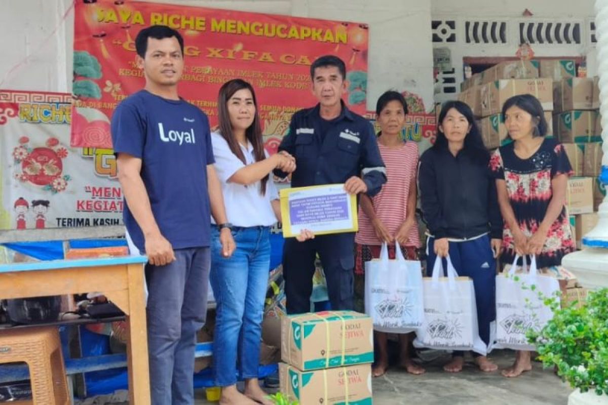 PT Timah - masyarakat Tionghoa berbagi kebahagian rayakan Imlek