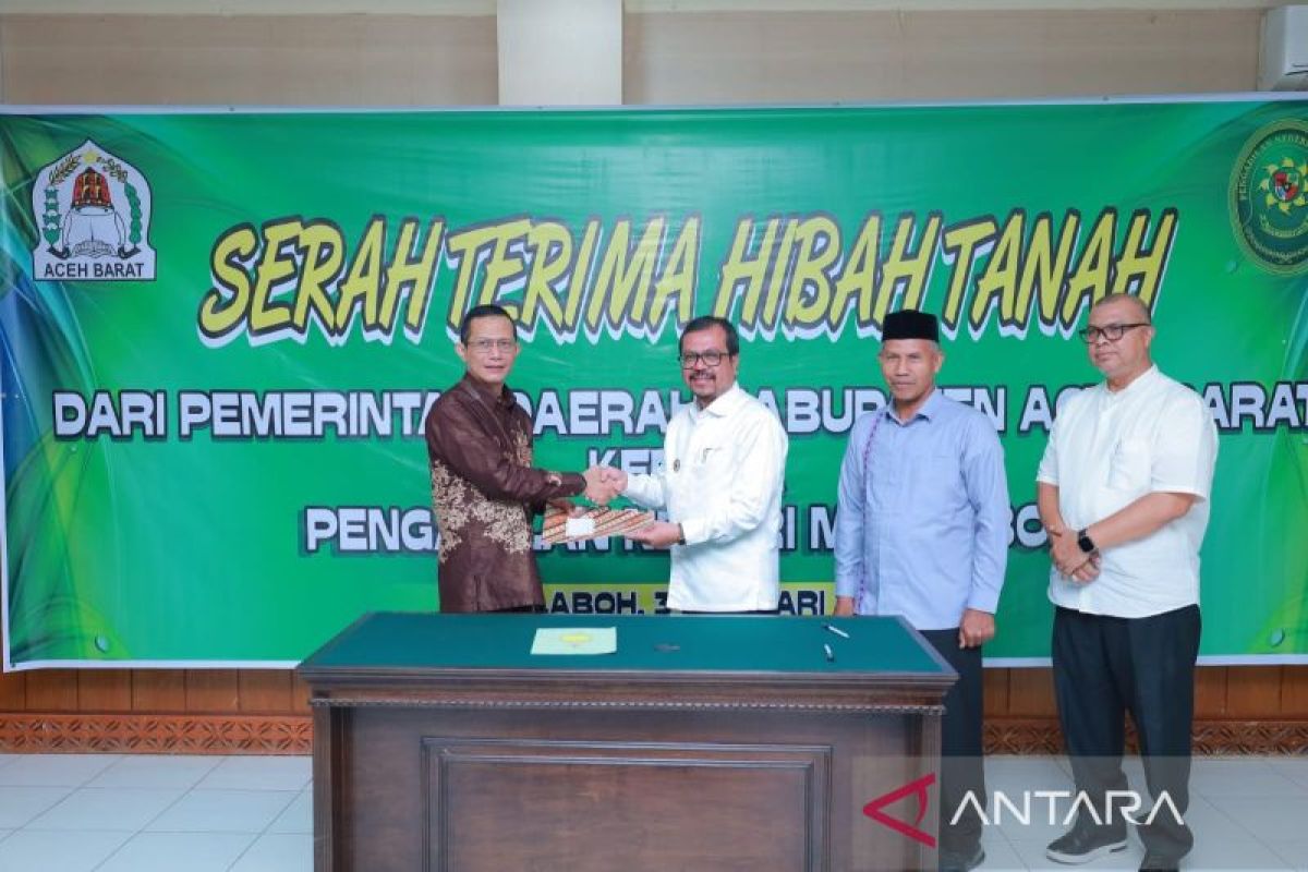 Pemkab Aceh Barat hibah 25.610 M tanah untuk PN Meulaboh