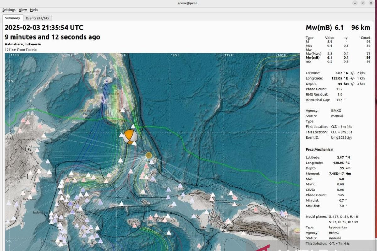 Gempa 6,2 guncang Maluku Utara Selasa pagi