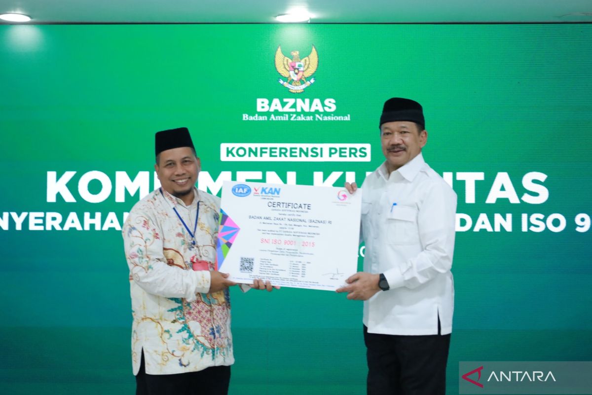 Baznas perkuat tata kelola zakat dengan sertifikasi ISO Anti-Suap