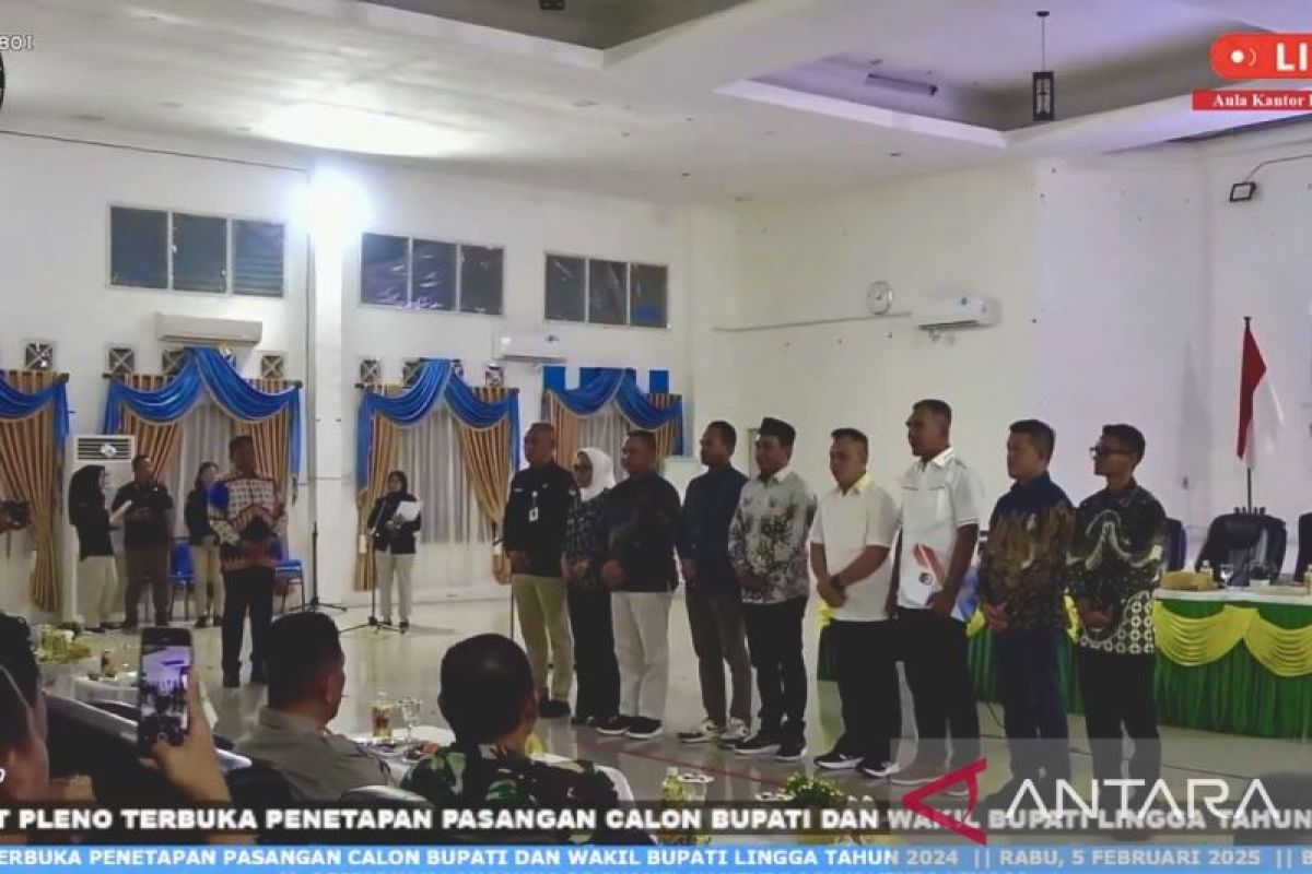 KPU Lingga tetapkan bupati-wabup terpilih usai PHPU gugur