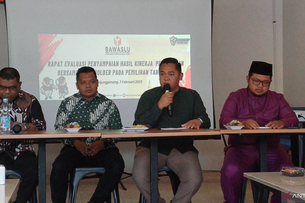 Bawaslu Kepri mengevaluasi hasil kinerja pengawasan pesta demokrasi 2024