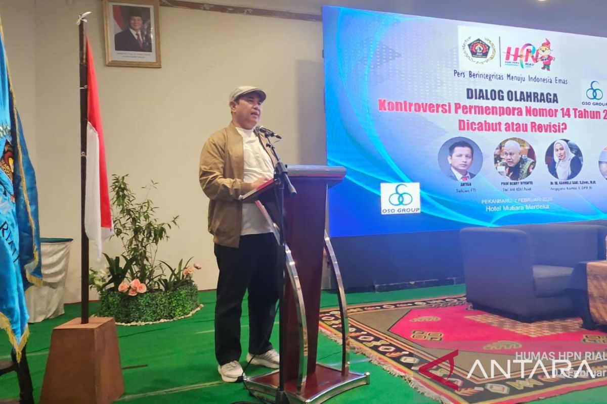 HPN Riau 2025 bahas kontroversial Permenpora