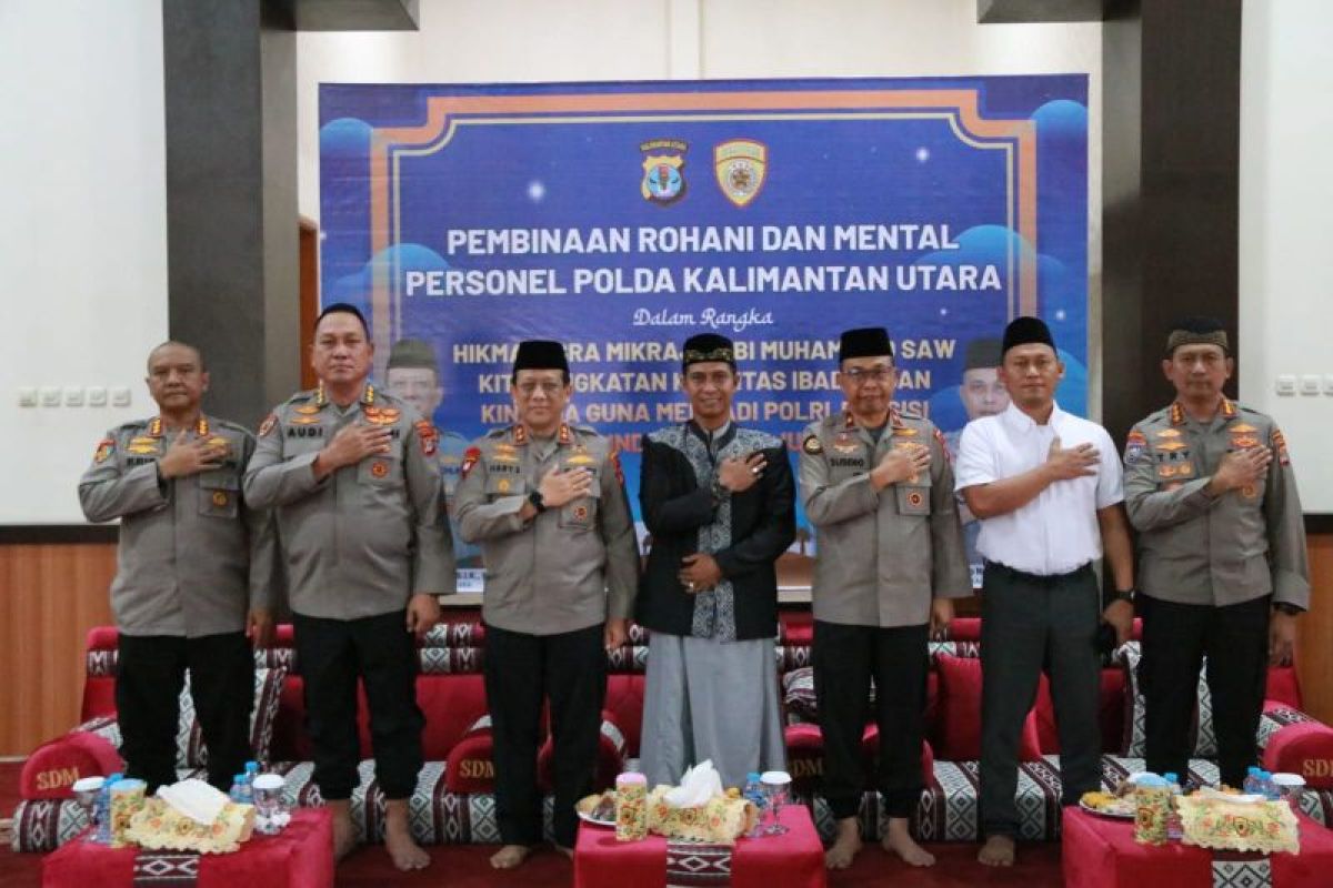 Kapolda Hadiri Peringatan Isra Miraj di Masjid Nur Aryaguna Polda Kaltara